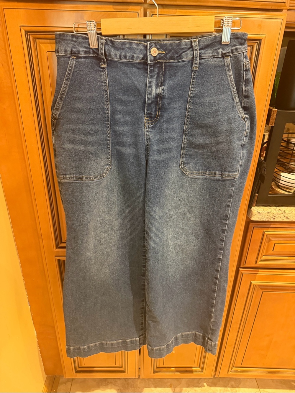 High-Rise Wide-Leg Women’s Jeans - Blue